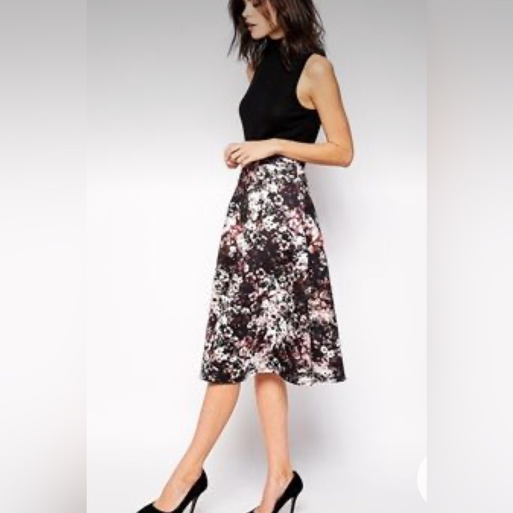 ASOS (Warehouse brand) - Siren Floral Printed Skirt